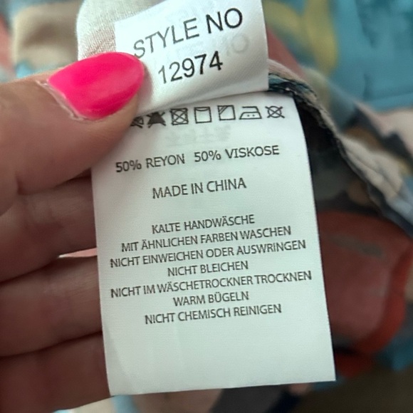 Rolla’s Eve Painted Tulip Print Button Up Midi Dress in Rust Orange Sz S - Picture 10 of 11